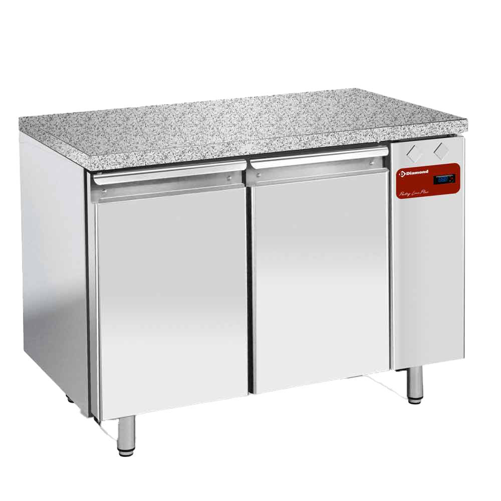 Table réfrigérée 2 portes 600 x 400 top -granit - Diamond