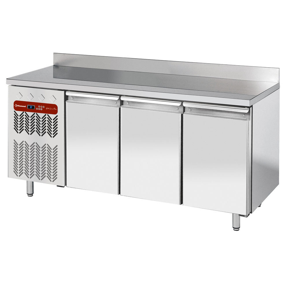 Table réfrigérée murale 3 portes 405L. groupe à G. - Diamond
