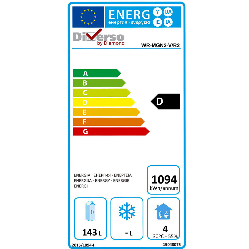 Table réfrigérée positive 2 portes GN 1/1 260 l - Diverso