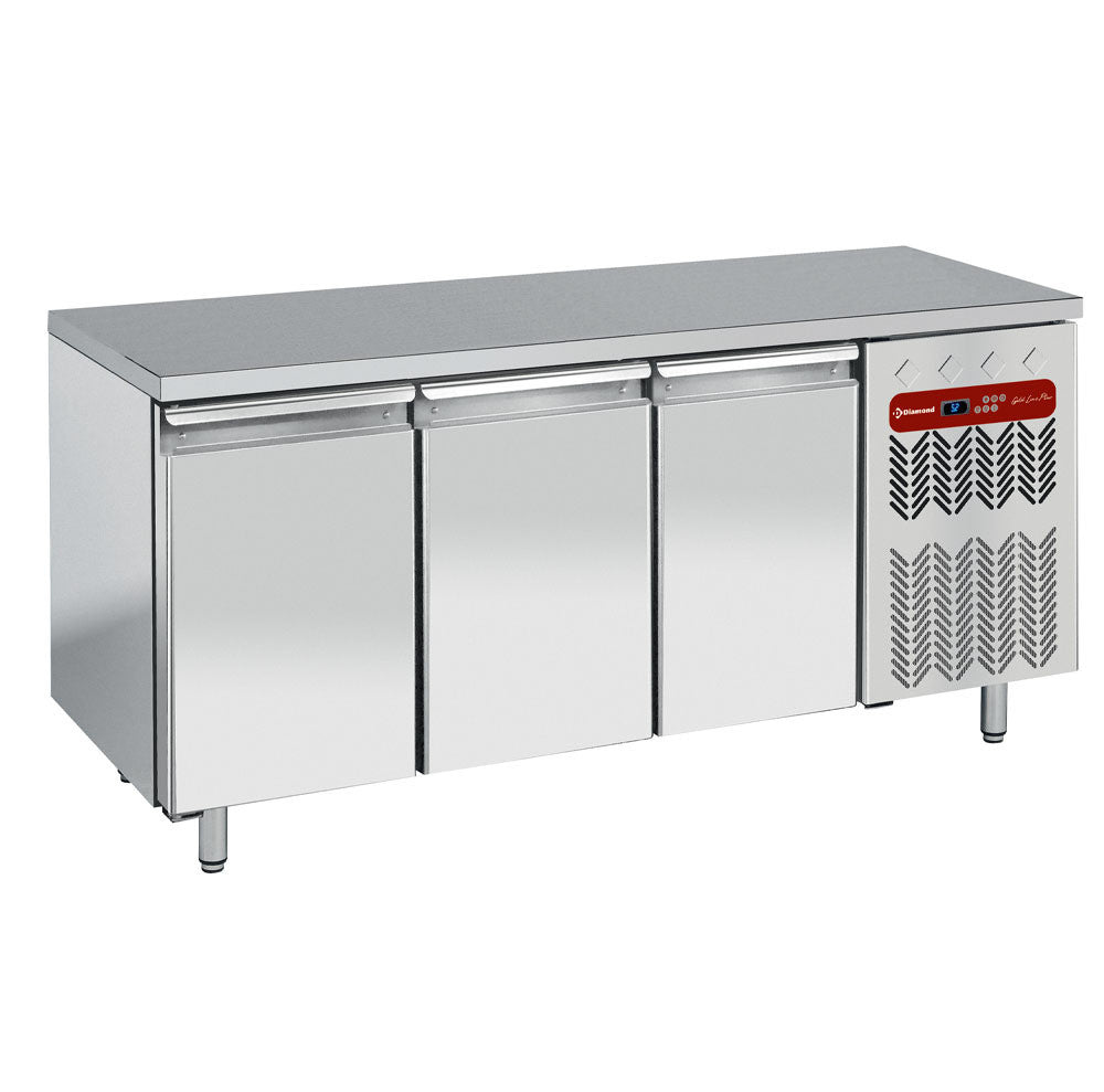 Table réfrigérée ventilée 3 portes GN 1/1 - Diamond