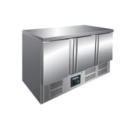 Table réfrigérée - 3 portes - Inox - Professionnel - Saro