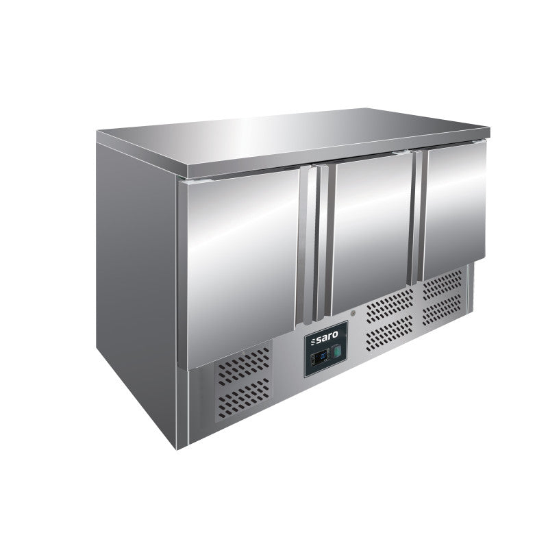 Table réfrigérée - 3 portes - Inox - Professionnel - Saro