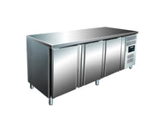 Table réfrigérée - 3 portes - 386L - Inox Saro - Table réfrigérée positive professionnel CHR - matériel cuisine pro - Cuistéo