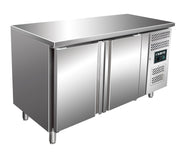 Table réfrigérée - 2 portes - Inox - Professionnel 314 L Saro - Table réfrigérée positive professionnel CHR - matériel cuisine pro - Cuistéo