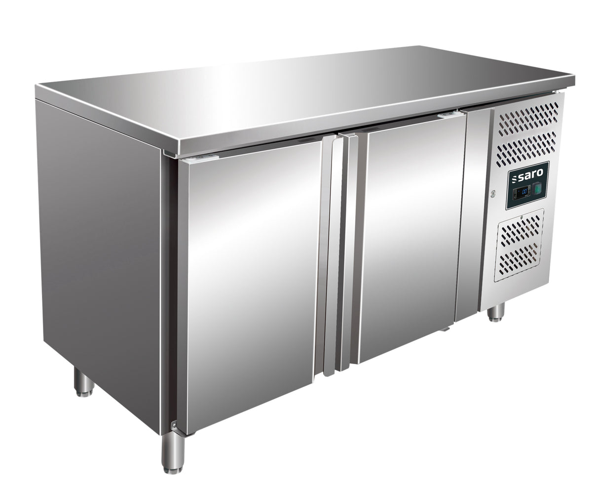 Table réfrigérée - 2 portes - Inox - Professionnel 314 L Saro - Table réfrigérée positive professionnel CHR - matériel cuisine pro - Cuistéo