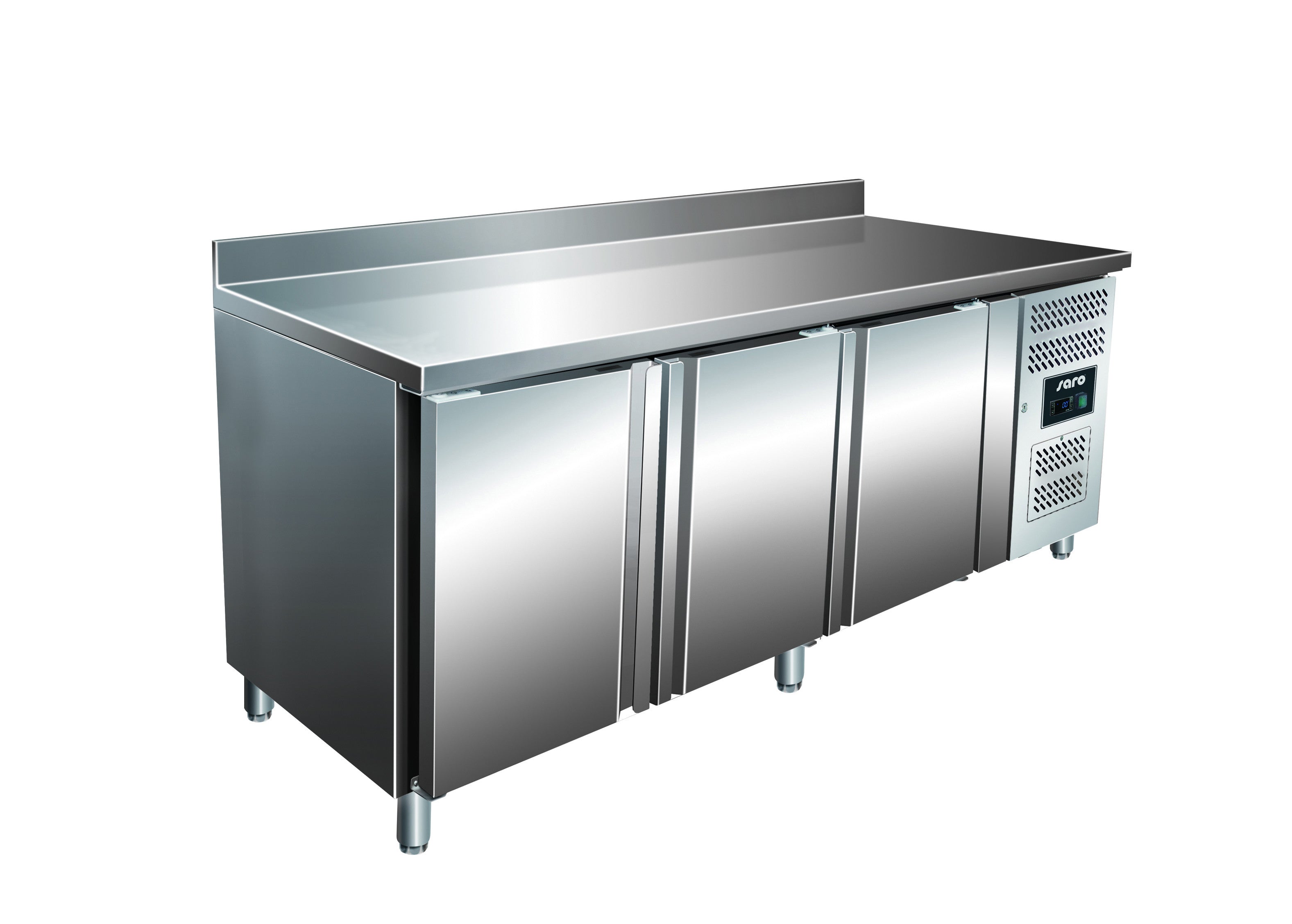 Table réfrigérée - 3 portes - Dosseret - Inox 386 L Saro - Table réfrigérée positive professionnel CHR - matériel cuisine pro - Cuistéo