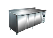 Table réfrigérée - 3 portes - Dosseret - GN1/1 inox 465 L Saro - Table réfrigérée positive professionnel CHR - matériel cuisine pro - Cuistéo