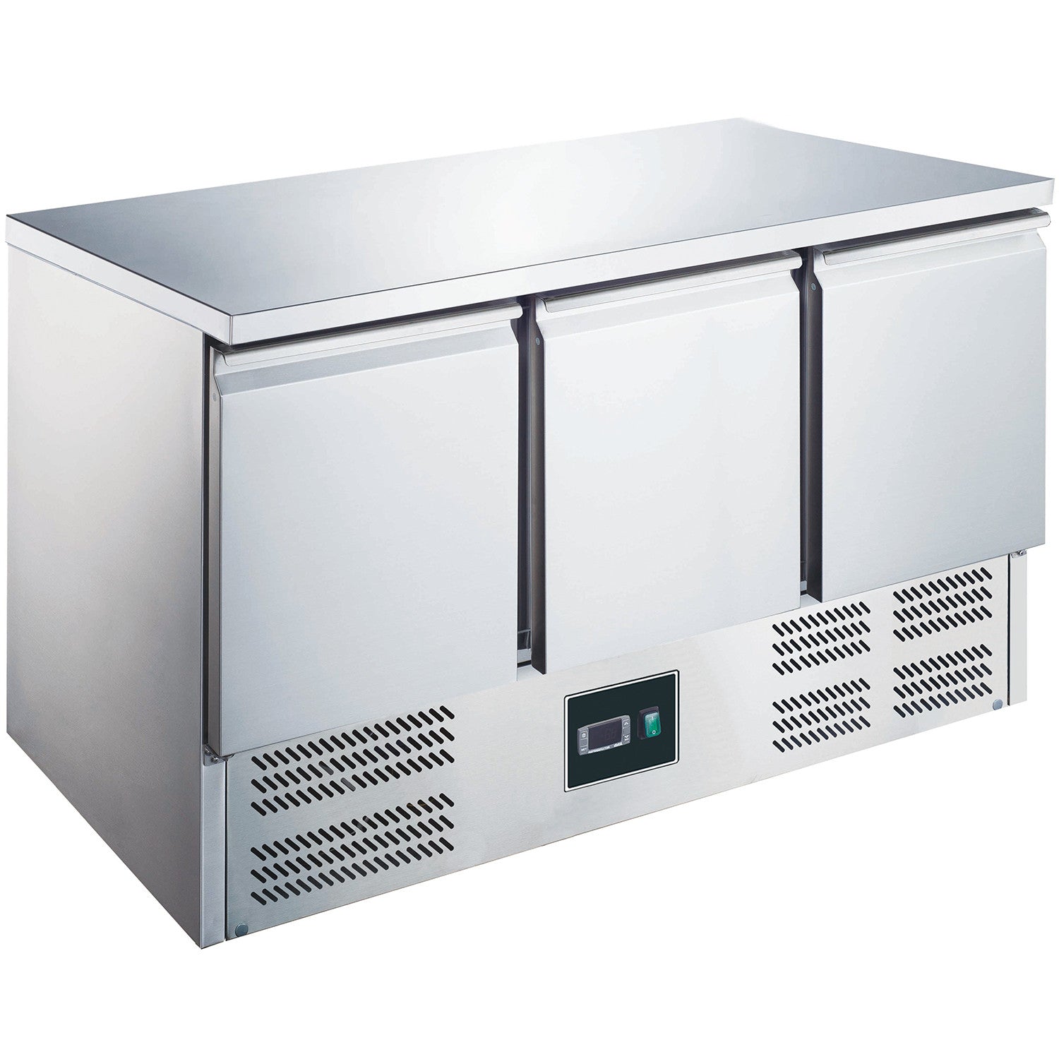 Table réfrigérée - 3 portes - Inox - Professionnel 297 L Saro - Table réfrigérée positive professionnel CHR - matériel cuisine pro - Cuistéo