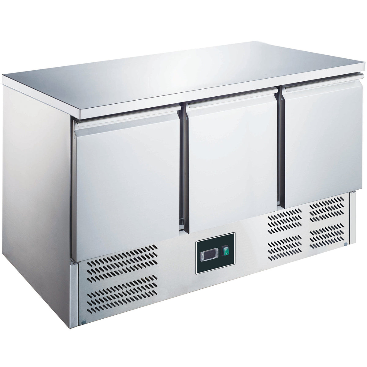 Table réfrigérée - 3 portes - Inox - Professionnel 297 L Saro - Table réfrigérée positive professionnel CHR - matériel cuisine pro - Cuistéo