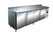 Table réfrigérée - 4 portes - Dosseret - GN1/1 inox 616 L Saro - Table réfrigérée positive professionnel CHR - matériel cuisine pro - Cuistéo
