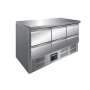 Table réfrigérée - 6 tiroirs - GN1/2 - Inox - Saro