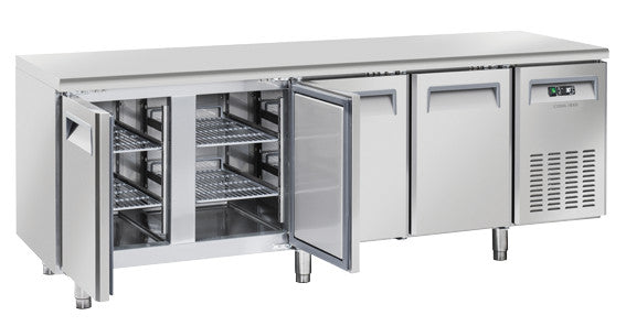 Comptoir congélateur GN1/1 - QN 4100 - Cool Head 2250x700x850 mm 570 L 670 W Coolhead - Table réfrigérée négative professionnel CHR - matériel cuisine pro - Cuistéo