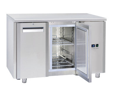 Comptoir congélateur GN1/1 MOTEUR À DISTANCE QN 2100SG - Cool Head 1222x700x850 mm 210 L 440 W Coolhead - Table réfrigérée négative professionnel CHR - matériel cuisine pro - Cuistéo