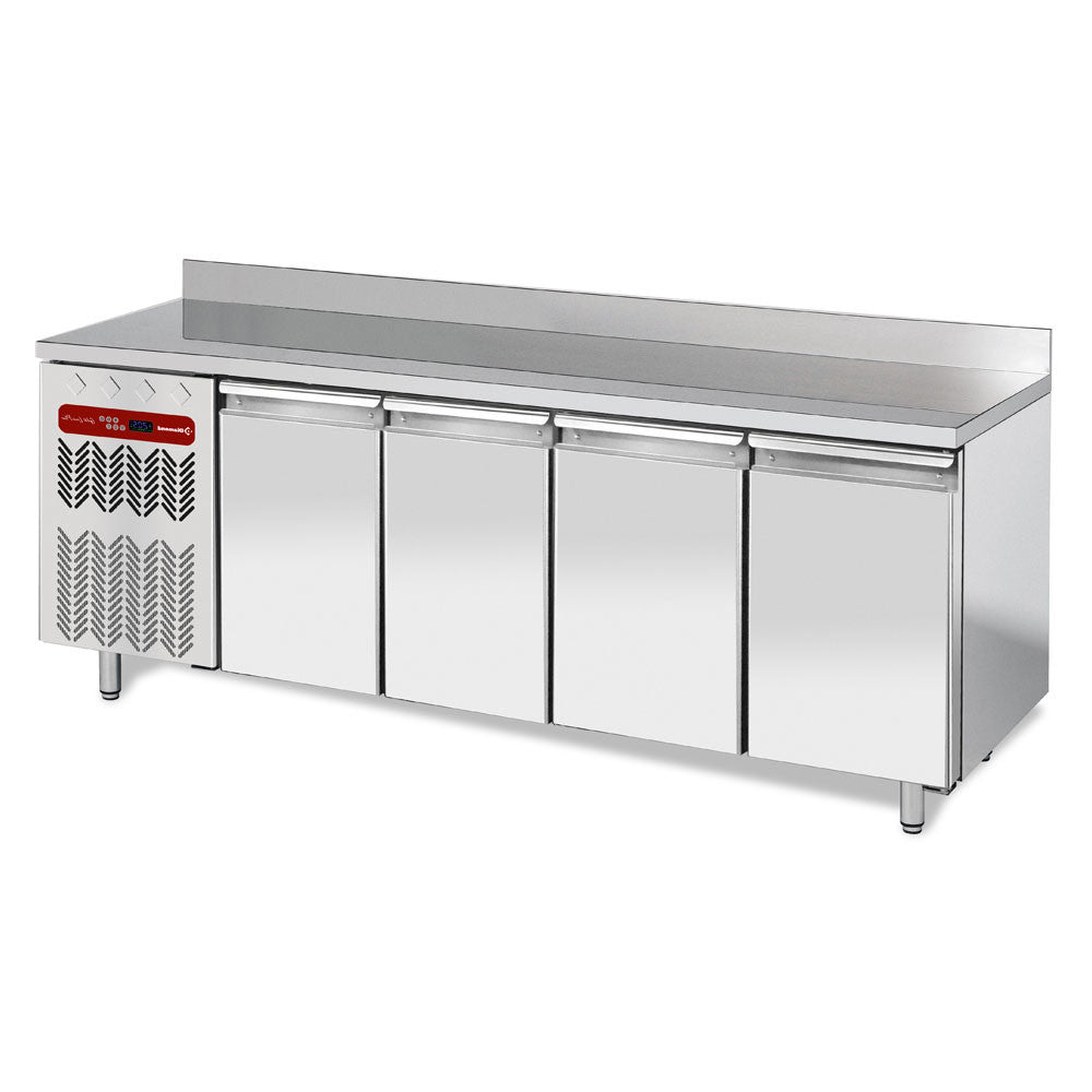 Table réfrigérée murale 4 portes 550 litres - Diamond