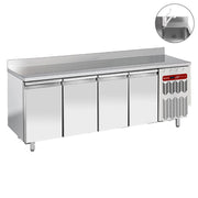 Table réfrigérée murale ventilée 4 ptes à évier - Diamond