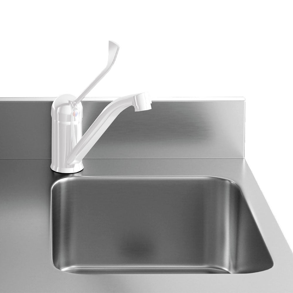 Table réfrigérée murale ventilée 4 ptes à évier - Diamond