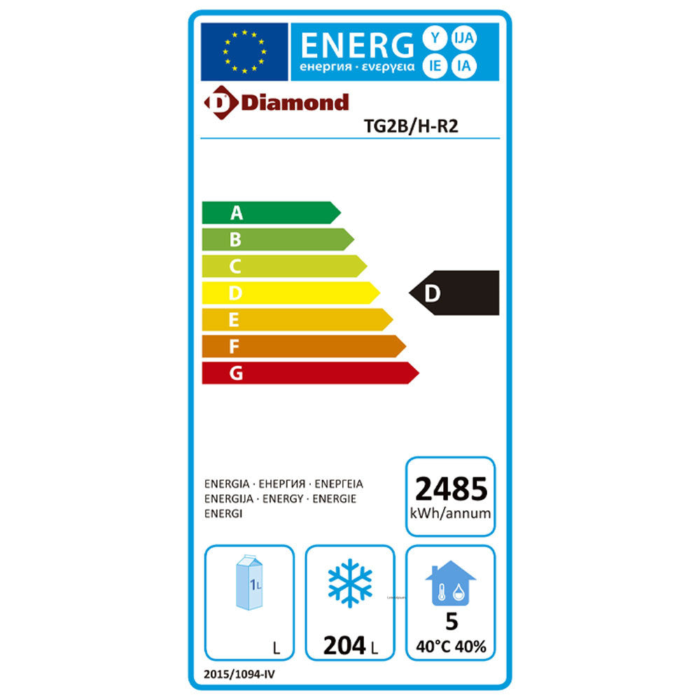 Table réfrigérée négative ventilée 2 portes GN 1/1 - Diamond
