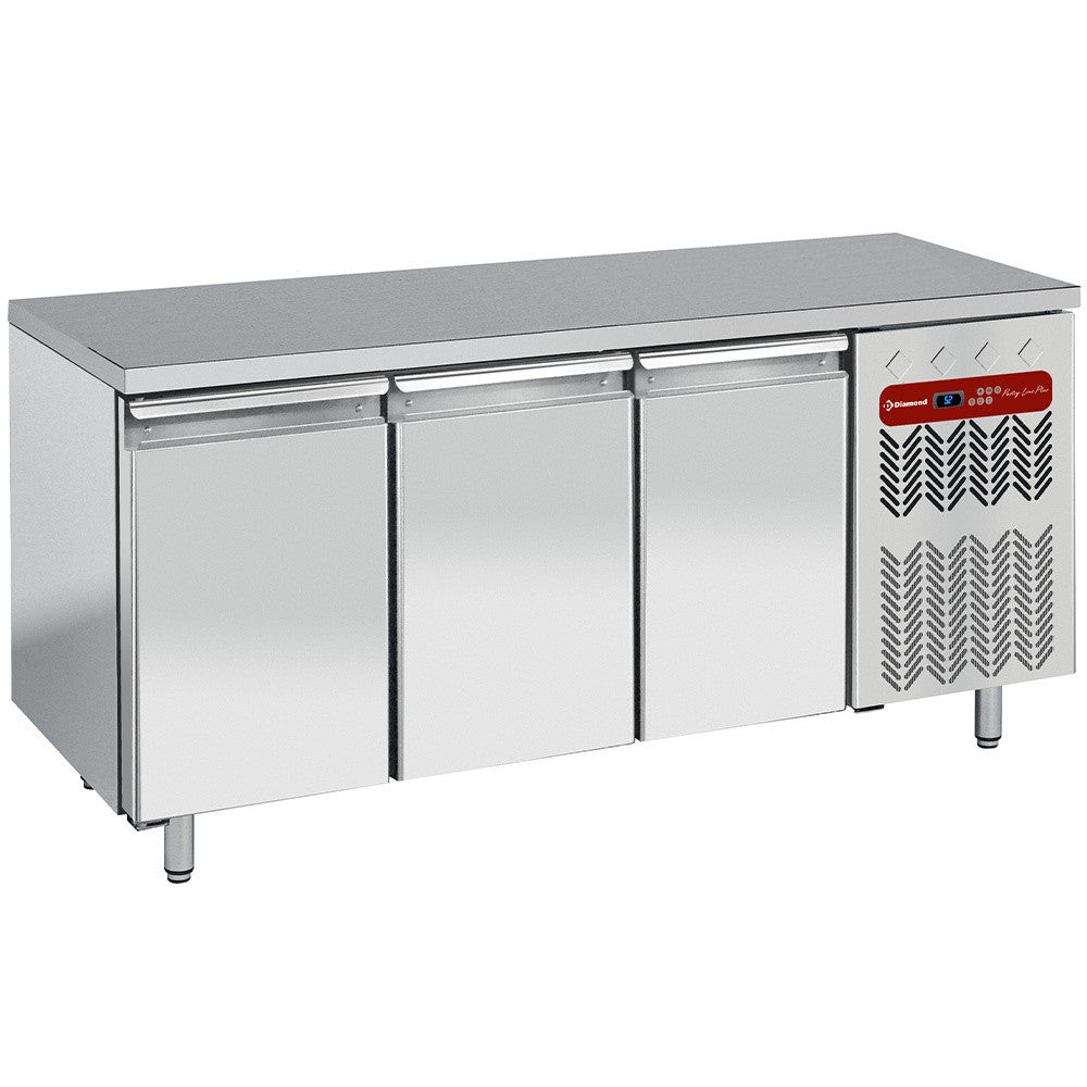 Table réfrigérée négative ventilée 3 portes - Diamond