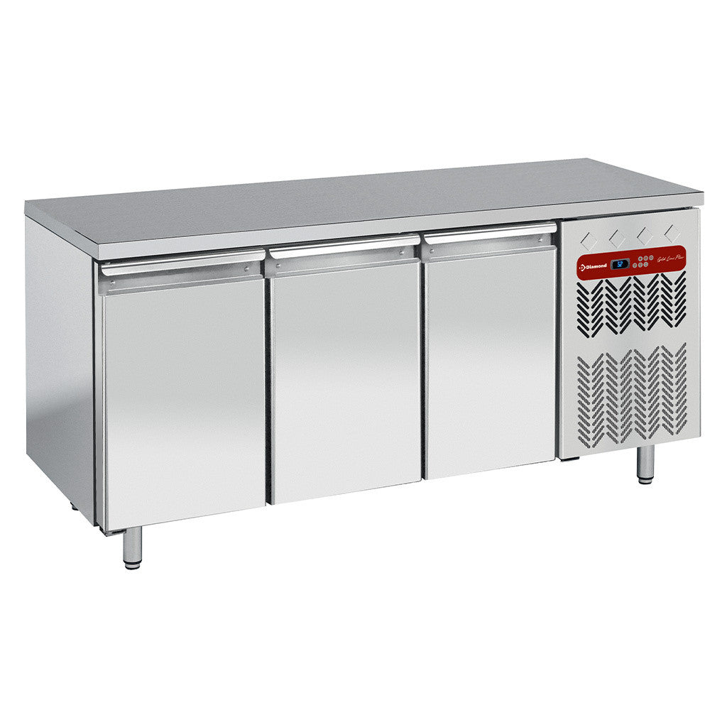 Table réfrigérée négative ventilée 3 portes GN 1/1 - Diamond