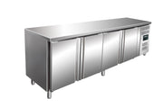 Table congélateur - 4 portes - 476L - Inox Saro - Table réfrigérée négative professionnel CHR - matériel cuisine pro - Cuistéo