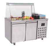Saladette 2 portes 3x 1/1GN récipient 0.3 kW Combisteel - Saladette réfrigérée professionnel CHR - matériel cuisine pro - Cuistéo