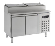 Saladette 2 portes récipient 6 x 1/3 GN 0.34 kW Combisteel - Saladette réfrigérée professionnel CHR - matériel cuisine pro - Cuistéo