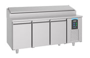 Saladette 3 portes 10x 1/3GN récipient 0.35 kW Combisteel - Saladette réfrigérée professionnel CHR - matériel cuisine pro - Cuistéo