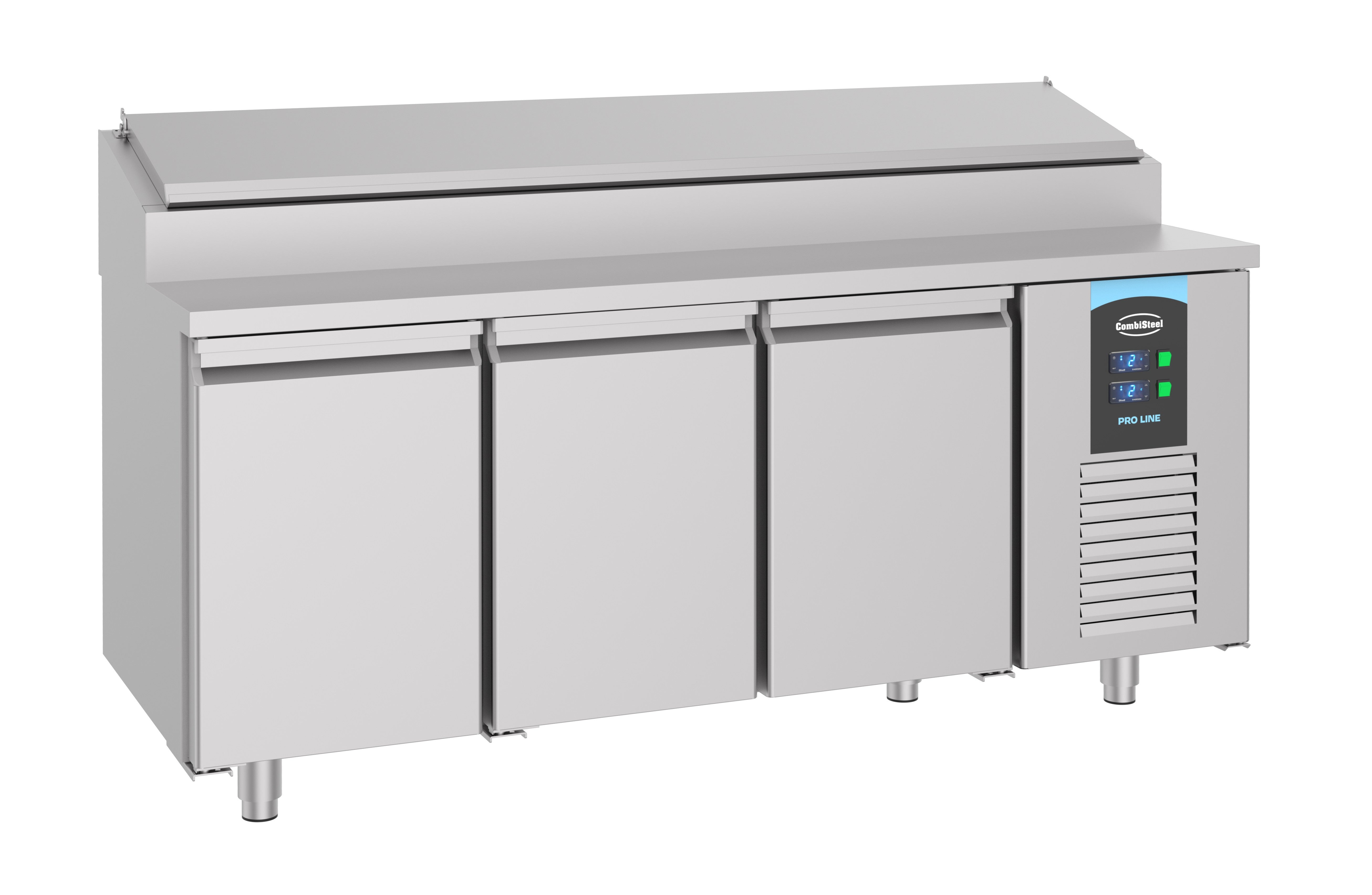 Saladette 3 portes 10x 1/3GN récipient 0.35 kW Combisteel - Saladette réfrigérée professionnel CHR - matériel cuisine pro - Cuistéo