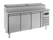 Saladette 3 portes 8 x 1/3 GN récipient 0.34 kW Combisteel - Saladette réfrigérée professionnel CHR - matériel cuisine pro - Cuistéo