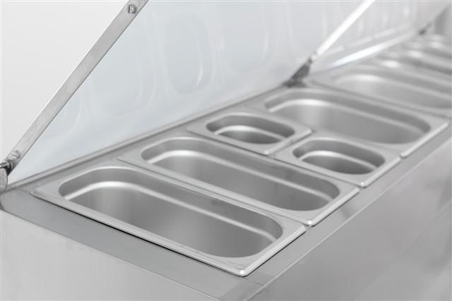 Saladette 3 portes 8 x 1/3 GN récipient 0.34 kW Combisteel - vue 5 - Saladette réfrigérée pro CHR - Cuistéo