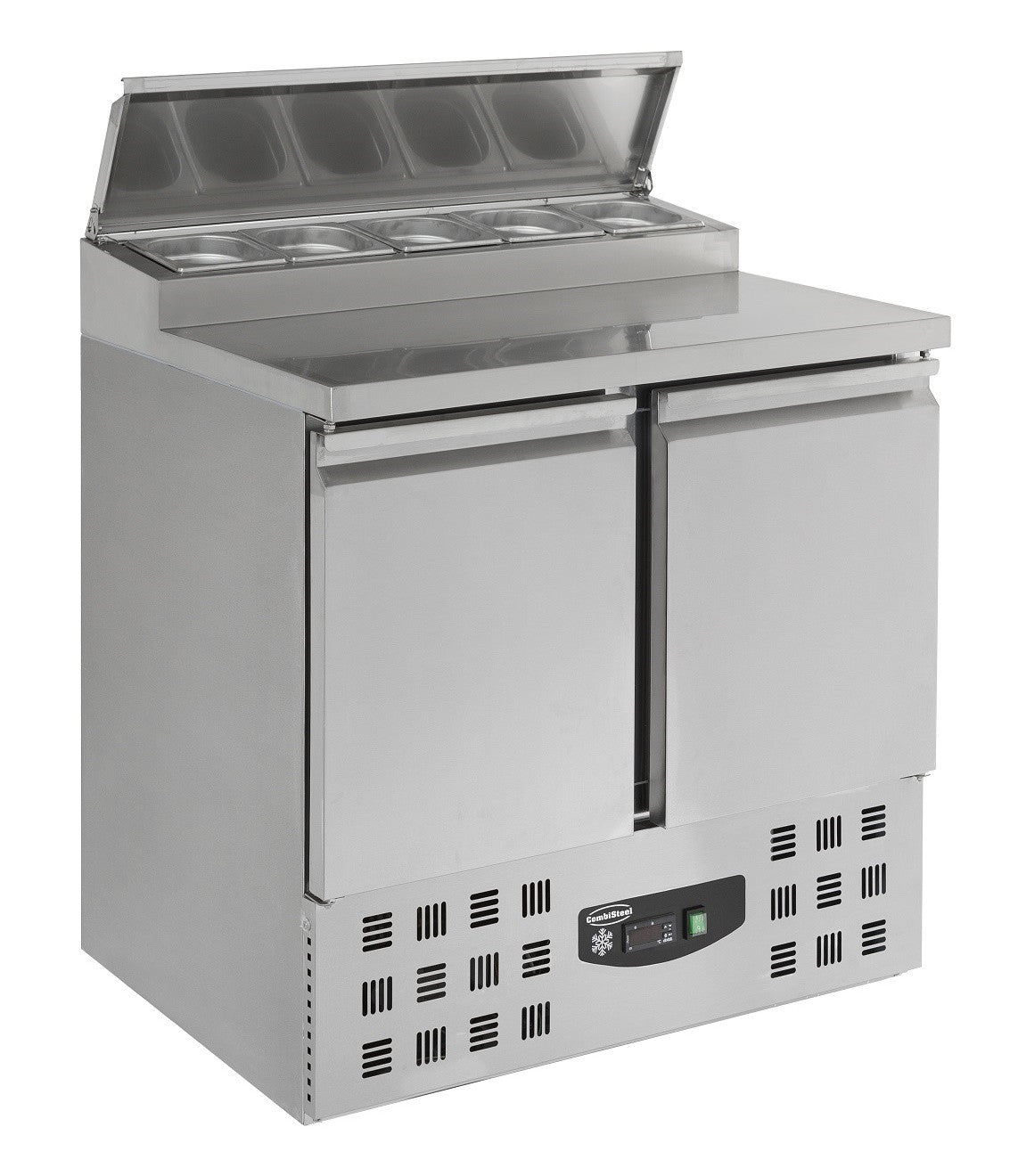 Saladette réfrigérée 2 portes 5 x 1/6 GN 0.34 kW Combisteel - vue 2 - Saladette réfrigérée pro CHR - Cuistéo