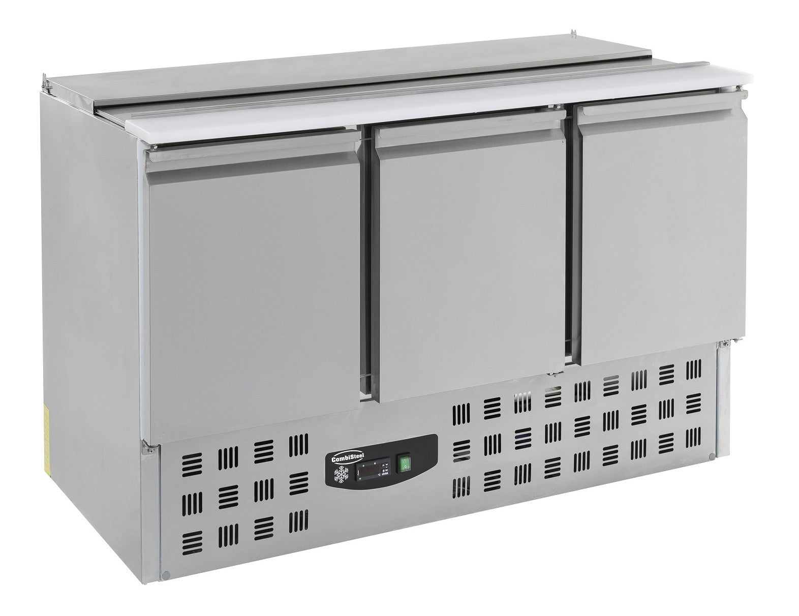 Saladette réfrigérée 3 portes 1370x700x870 mm 368 L 0.34 kW Combisteel - Saladette réfrigérée professionnel CHR - matériel cuisine pro - Cuistéo