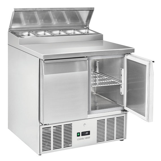 Saladette réfrigérée GN1/1 CRS 90A - Cool Head 900x700x1005 mm 239 L 142.4 W Coolhead - Saladette réfrigérée professionnel CHR - matériel cuisine pro - Cuistéo