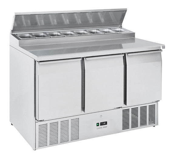 Saladette réfrigérée GN1/1 CRS 93A - Cool Head 1365x700x1005 mm 389 L 233 W Coolhead - Saladette réfrigérée professionnel CHR - matériel cuisine pro - Cuistéo