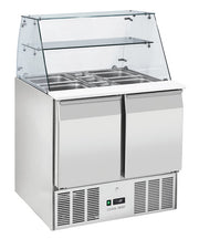 Vitrine réfrigérée ouverte GN1/1 CRQ 90A - Cool Head 900x700x1295 mm 232 L 142.4 W Coolhead - Saladette réfrigérée professionnel CHR - matériel cuisine pro - Cuistéo