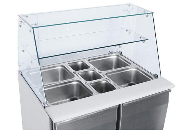 Vitrine réfrigérée ouverte GN1/1 CRQ 90A - Cool Head 900x700x1295 mm 232 L 142.4 W Coolhead - vue 10 - Saladette réfrigérée pro CHR - Cuistéo