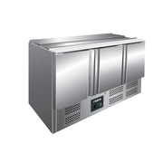 Saladette inox - 3 portes - GN1/1 - Professionnel - Saro