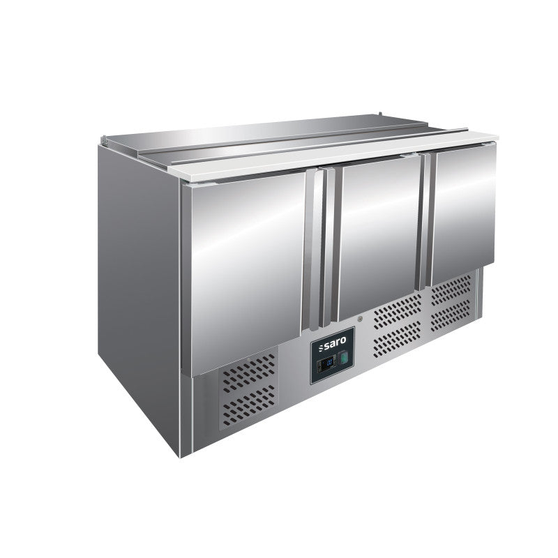 Saladette inox - 3 portes - GN1/1 - Professionnel - Saro