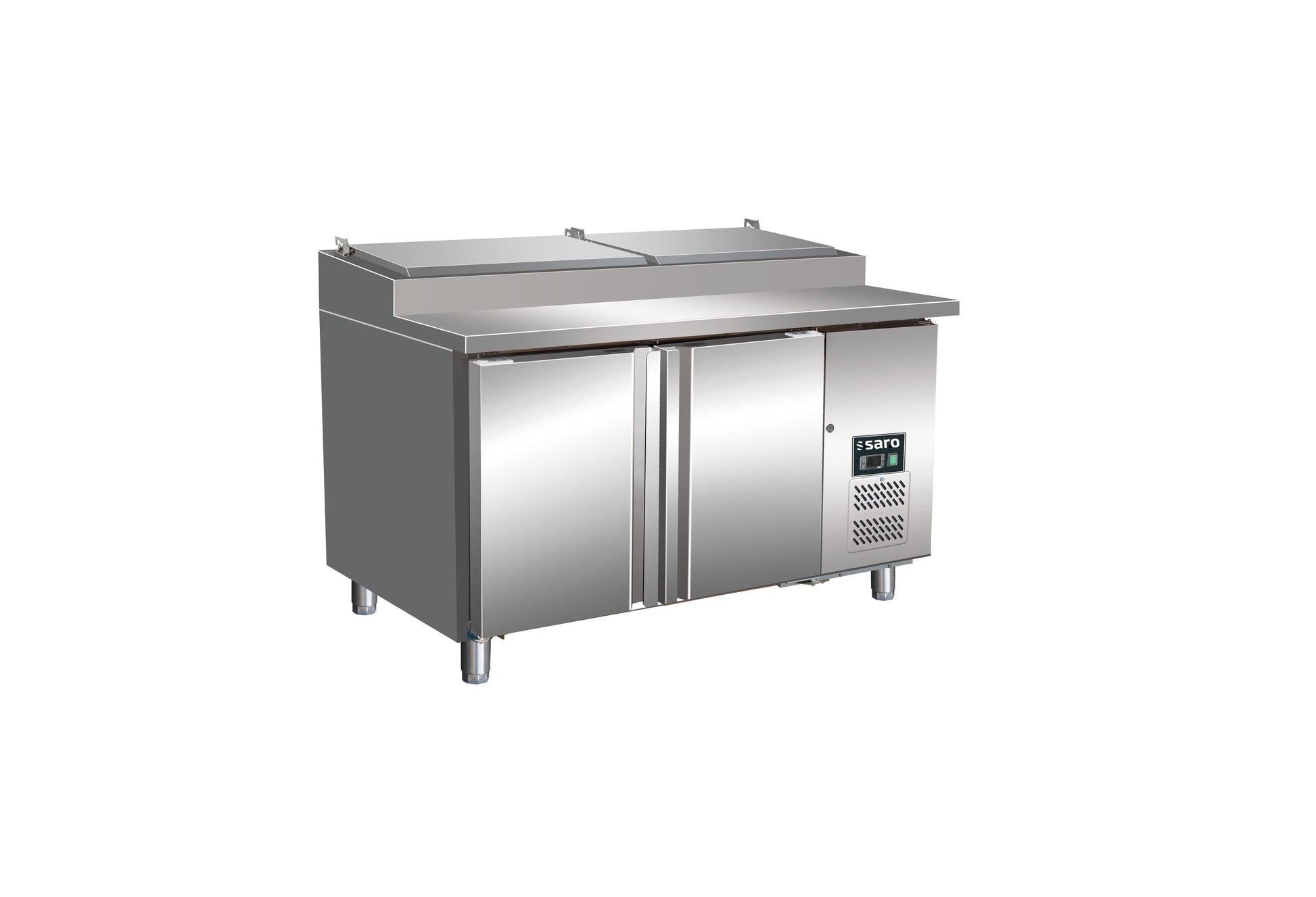 Table préparation - 2 portes - GN1/3 - Professionnel inox 396 L Saro - Saladette réfrigérée professionnel CHR - matériel cuisine pro - Cuistéo