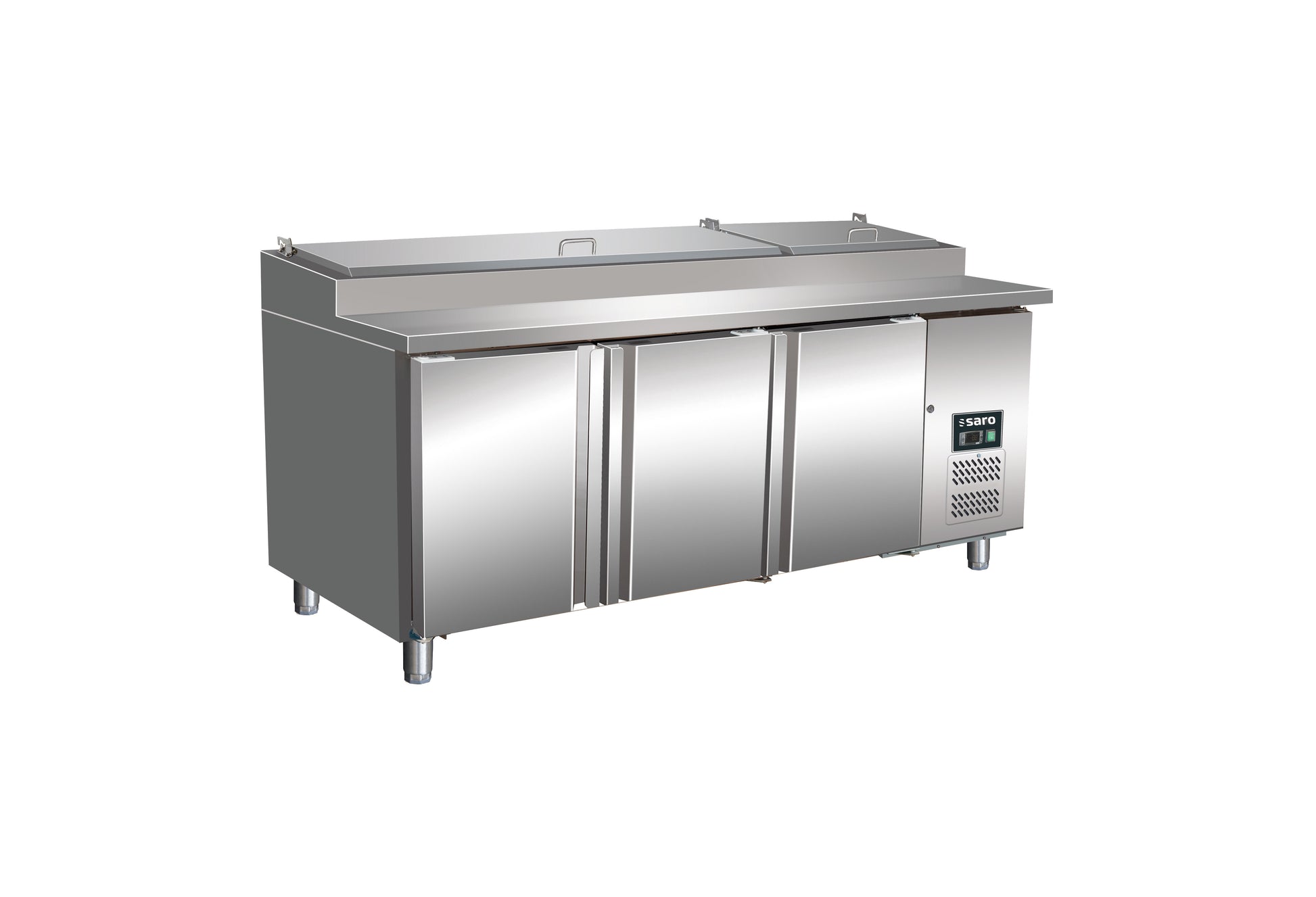 Table préparation - 3 portes - GN1/3 - Professionnel inox 459 L Saro - Saladette réfrigérée professionnel CHR - matériel cuisine pro - Cuistéo