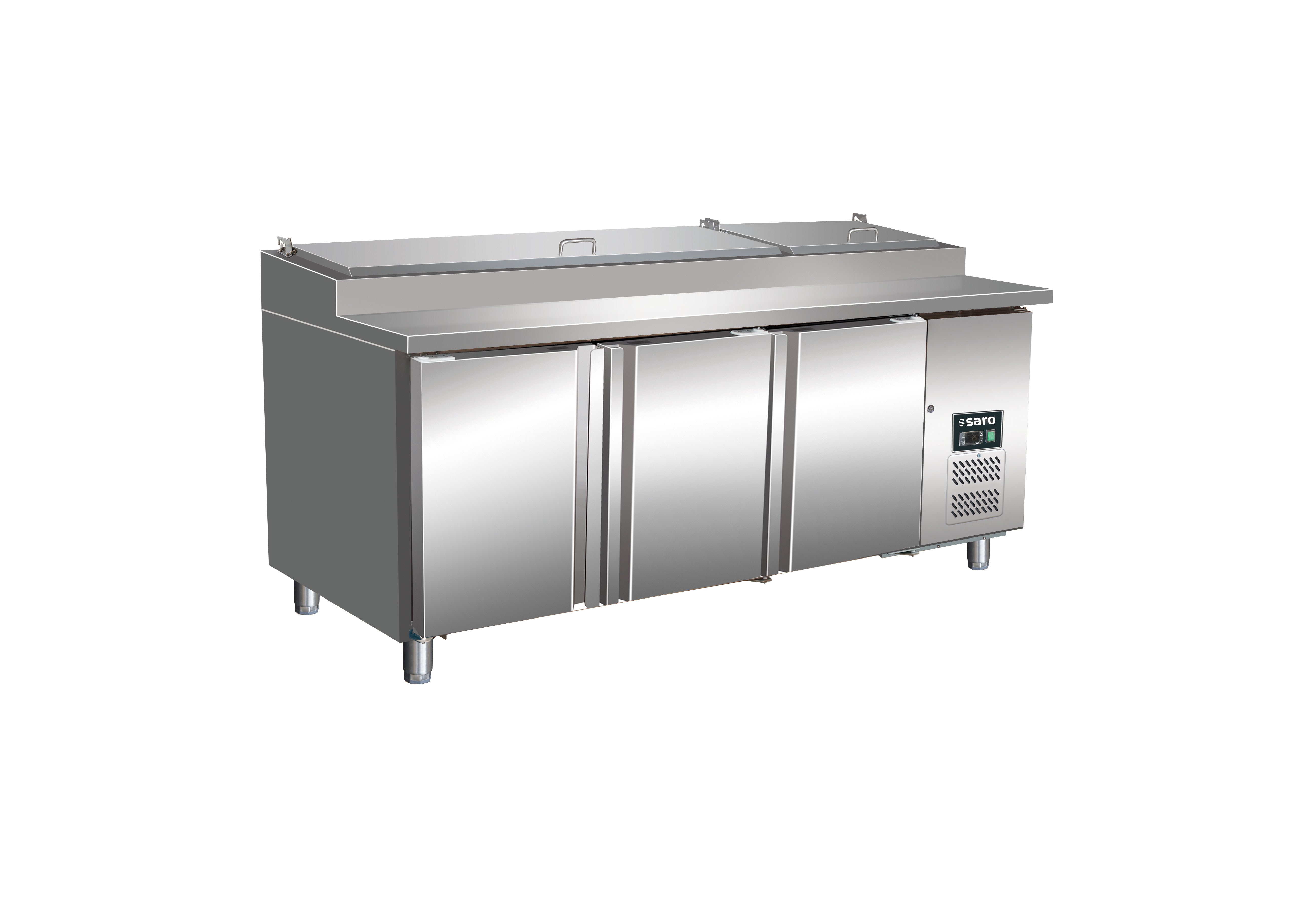 Table préparation - 3 portes - GN1/3 - Professionnel inox 459 L Saro - Saladette réfrigérée professionnel CHR - matériel cuisine pro - Cuistéo