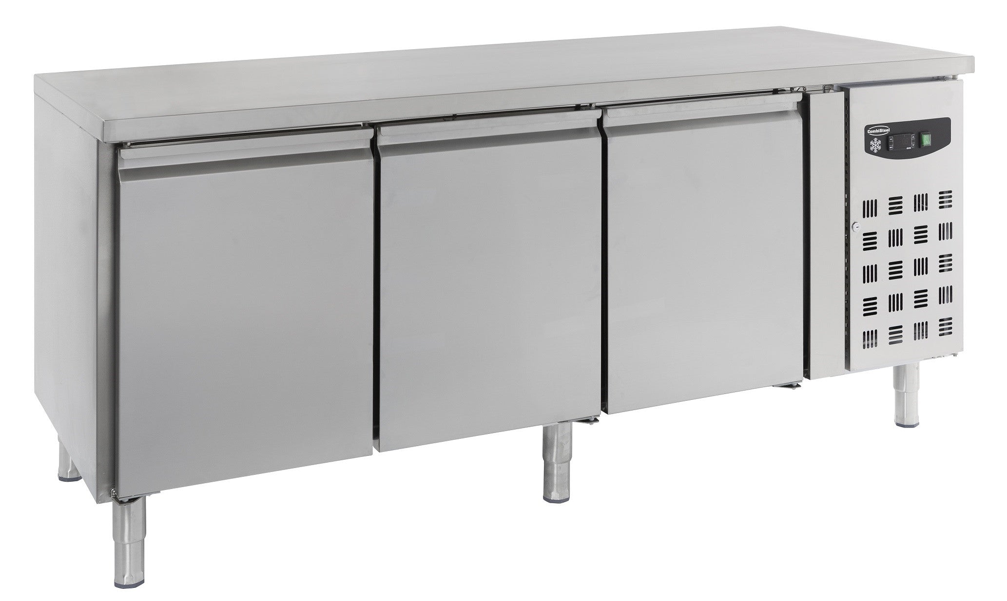 Table réfrigérée pâtisserie 3 portes inox 2020x800x850 mm 635 L 0.34 kW Combisteel - Tour Réfrigéré professionnel CHR - matériel cuisine pro - Cuistéo