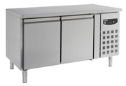 Table réfrigérée pâtisserie 2 portes inox 1510x800x860 mm 428 L 0.34 kW Combisteel - Tour Réfrigéré professionnel CHR - matériel cuisine pro - Cuistéo