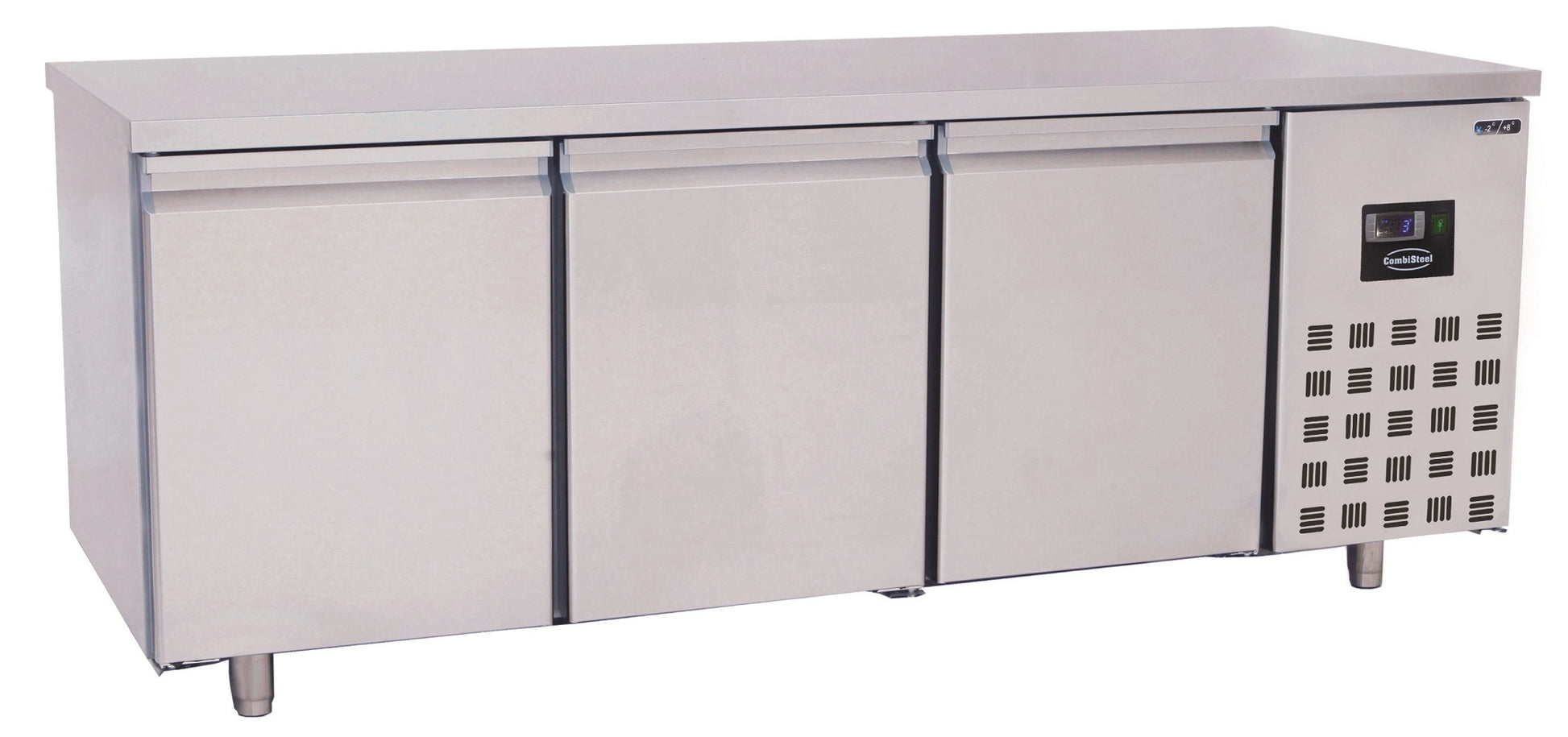 Table réfrig. pâtisserie 3 portes inox 2100x800x850 mm 615 L 0.2 kW Combisteel - Tour Réfrigéré professionnel CHR - matériel cuisine pro - Cuistéo