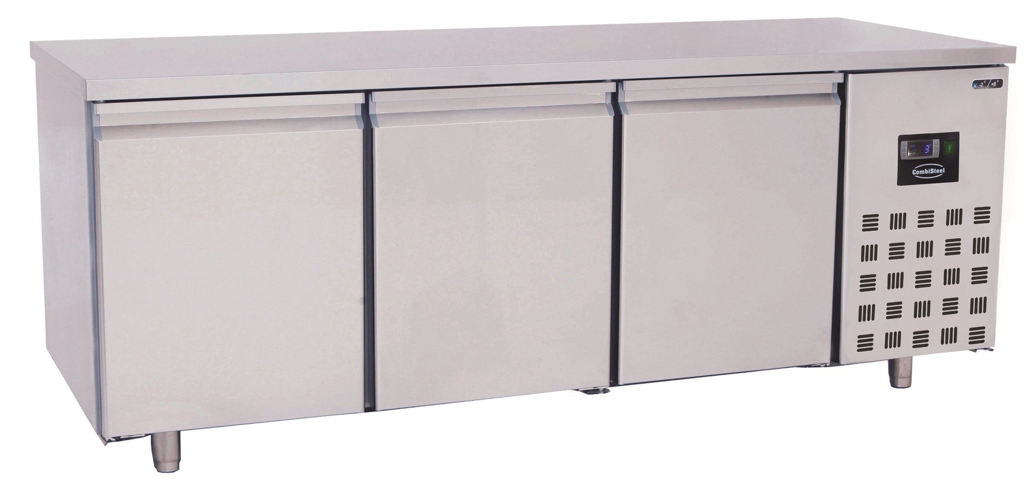 Table réfrig. pâtisserie 3 portes inox 2100x800x850 mm 615 L 0.2 kW Combisteel - Tour Réfrigéré professionnel CHR - matériel cuisine pro - Cuistéo