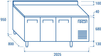 Tour réfrigéré pour plateaux 600x400mm - PA3200 - Cool Head 640 L 450 W Coolhead - vue 7 - Tour Réfrigéré pro CHR - Cuistéo