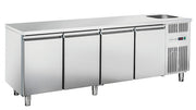 Comptoir réfrigéré RC 4100LV - GN1/1 (AVEC ÉVIER) - Cool Head 2240x700x850 mm 630 L 353 W Coolhead - Tour Réfrigéré professionnel CHR - matériel cuisine pro - Cuistéo