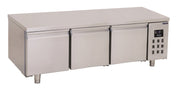 Table réfrigérée H 600 mm 3 portes inox 280 L 0.23 kW Combisteel - Soubassement Réfrigéré professionnel CHR - matériel cuisine pro - Cuistéo