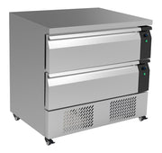 Table réfrigérée/congélateur 2 tiroirs 4x 1/1gn inox 179 L 0.46 kW Combisteel - Soubassement Réfrigéré professionnel CHR - matériel cuisine pro - Cuistéo