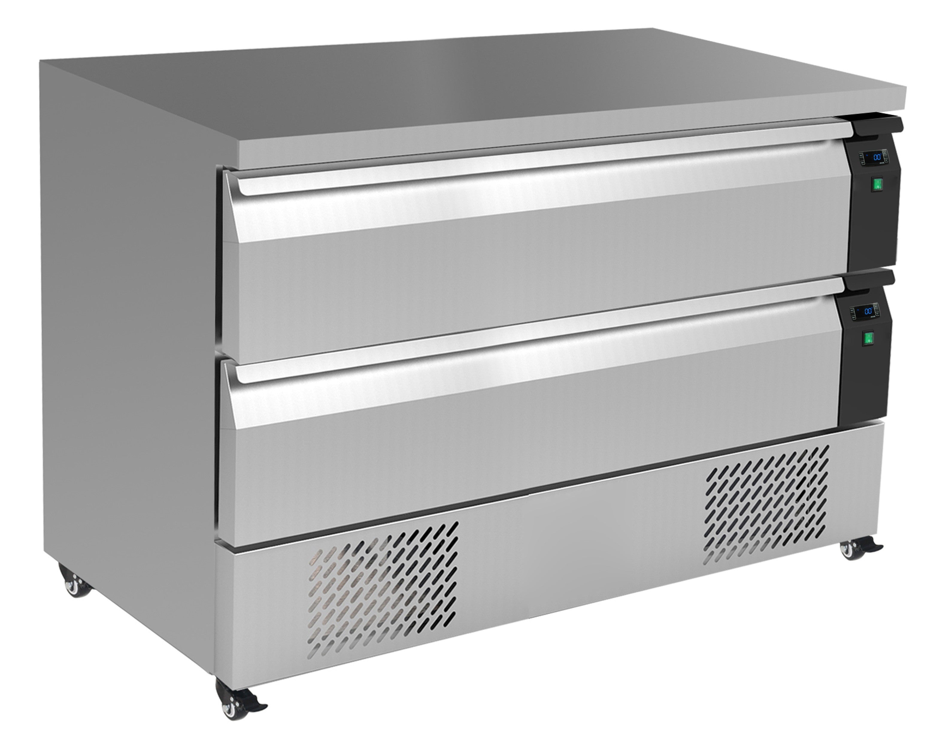 Table réfrigérée/congélateur 2 tiroirs 6x 1/1gn inox 265 L 0.5 kW Combisteel - Soubassement Réfrigéré professionnel CHR - matériel cuisine pro - Cuistéo